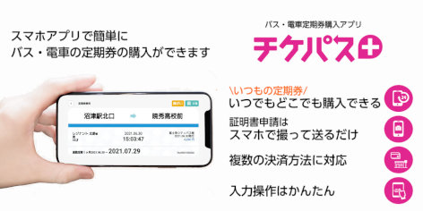 スマホ定期券 「チケパスプラス」