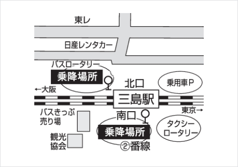 三島駅（南口・北口）