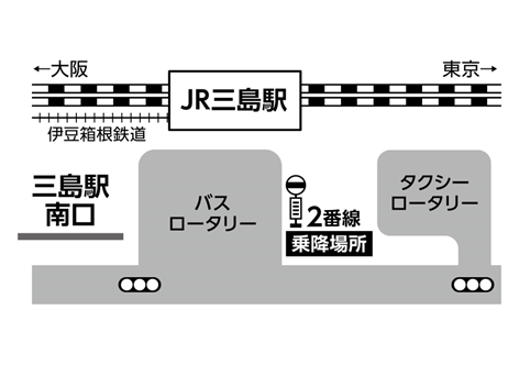 三島駅南口（2番のりば）